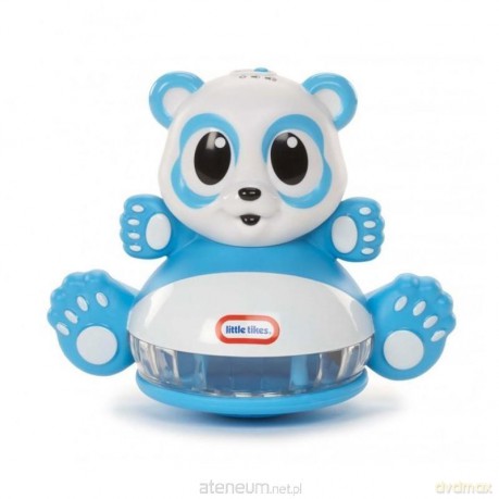 Chwiejna panda ze światłami