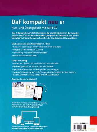 DaF Kompakt Neu B1 Kurs- und Ubungsbuch [KSIĄŻKA]