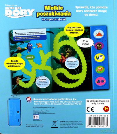 Disney Pixar Gdzie jest Dory. Wielkie poszukiwania [KSIĄŻKA]