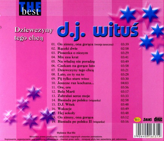 D.J. Wituś: The Best - Dziewczyny Tego Chcą [CD]