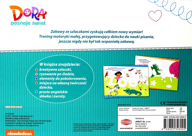 Dora poznaje świat Pora na szlaczki [KSIĄŻKA]