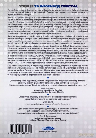 Dziękuję za informację zwrotną - Douglas Stone, Sheila Heen [KSIĄŻKA]