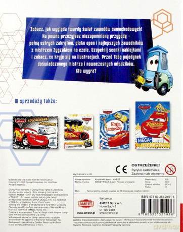 Filmowe wyklejanki. Auta 3 (Disney) [KSIĄŻKA]