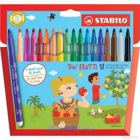 Flamastry Trio Frutti 18 kolorów