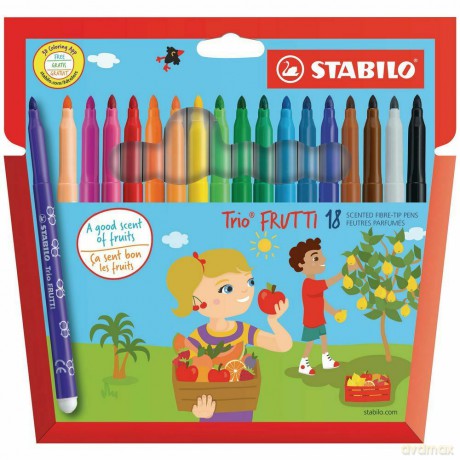 Flamastry Trio Frutti 18 kolorów