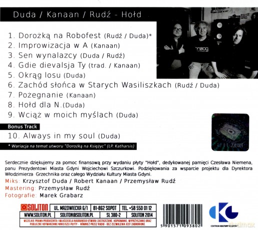 Hołd. Kanaan, Duda, Rudź [CD]