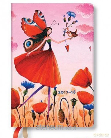 Kalendarz książkowy mini 2017 - 2018 Poppy Field