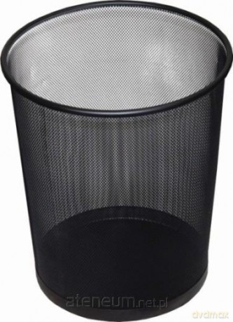 Kosz siatka czarny 12l