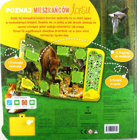 Książeczka dźwiękowa. Poznaj mieszkańców lasu [KSIĄŻKA]