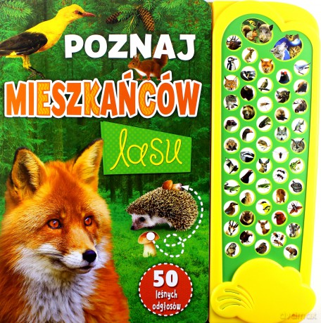 Książeczka dźwiękowa. Poznaj mieszkańców lasu [KSIĄŻKA]