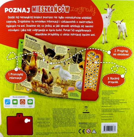 Książeczka dźwiękowa. Poznaj mieszkańców zagrody [KSIĄŻKA]