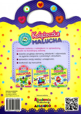 Książeczka malucha. Dziecko uczy się i nakleja [KSIĄŻKA]