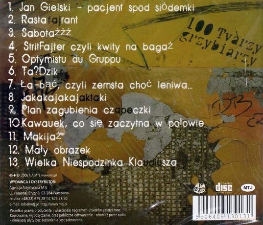 100 Tvarzy Grzybiarzy: Potvarzalność [CD]