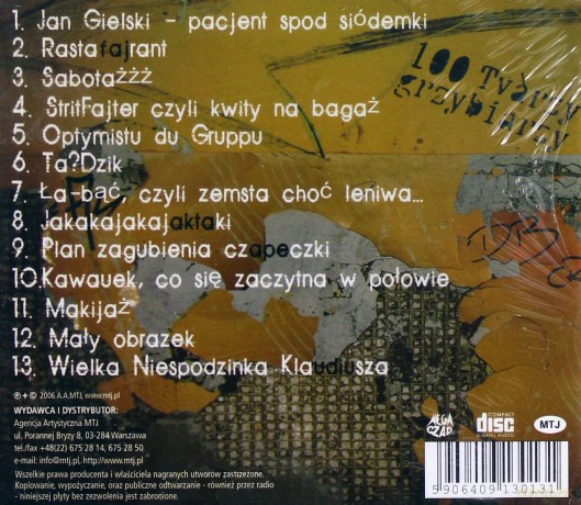 100 Tvarzy Grzybiarzy: Potvarzalność [CD]