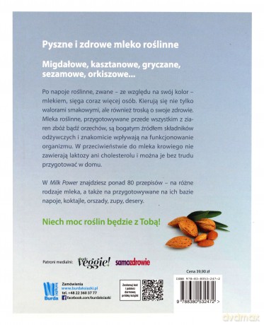 Milk power. Mleko roślinne 80 przepisów - Mercedes Blaser [KSIĄŻKA]