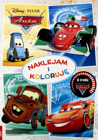 Naklejam i koloruję. Auta 3 (Disney) [KSIĄŻKA]