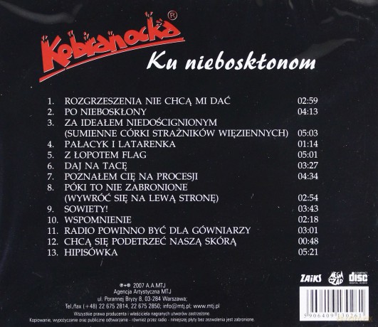 Kobranocka: Ku nieboskłonom [CD]