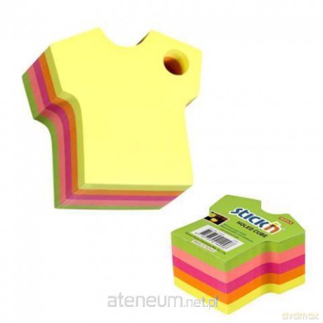 Notes kostka T-shirt mix 5 kolorów neon