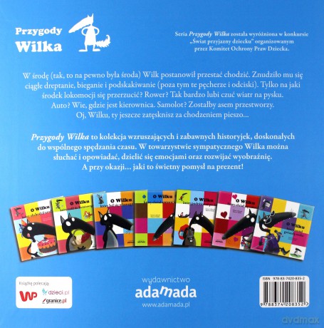 O Wilku, który nie lubił chodzić - Orianne Lallemand, Elonore Thuillier [KSIĄŻKA]