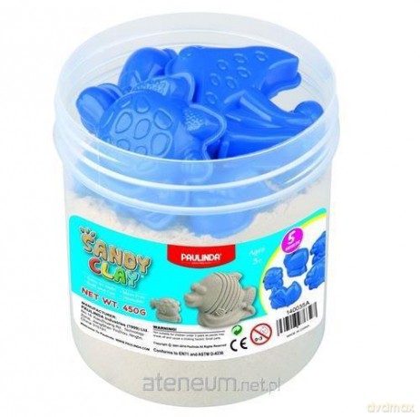 Piasek kinetyczny 450 g wiaderko+2 foremki