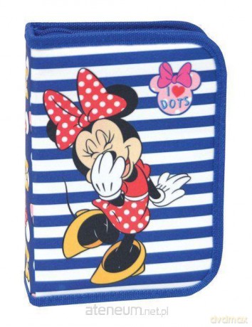 Piórnik 2-klapkowy z wyposażeniem Minnie