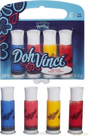 Play Doh Vinci Tuby uzupełniające 4 sztuki
