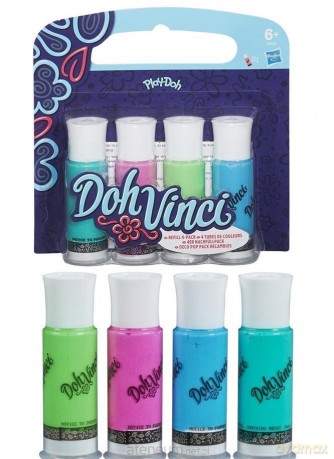 Play Doh Vinci Tuby uzupełniające 4 sztuki
