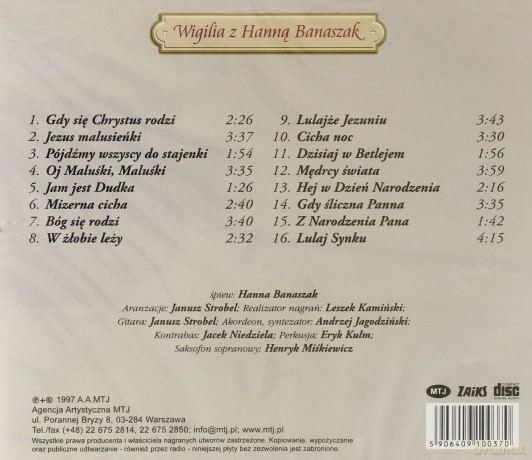 Hanna Banaszak: Wigilia z Hanną Banaszak [CD]