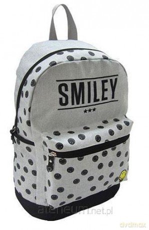 Plecak zaokrąglony Life Smiley Grey