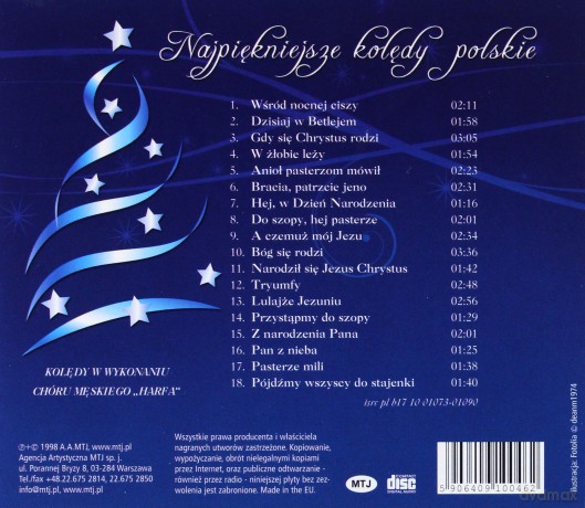 Chór Harfa: Najpiękniejsze kolędy polskie [CD]