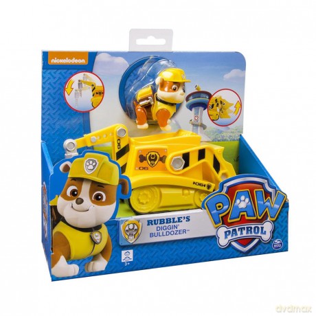 Psi Patrol. Pojazd z figurką Rubble's Diggin Bulldozer