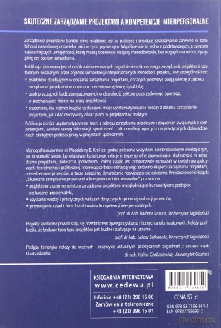 Skuteczne zarządzanie projektami a kompetencje interpersonalne - Magdalena B. Król [KSIĄŻKA]