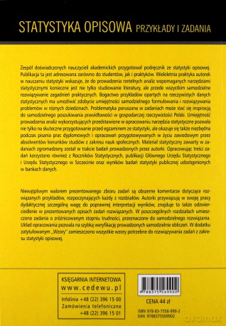 Statystyka opisowa. Przykłady i zadania [KSIĄŻKA]