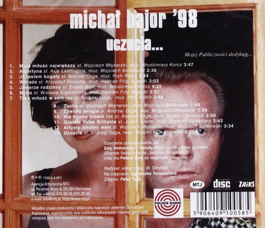 Michał Bajor: 98' Uczucia... [CD]