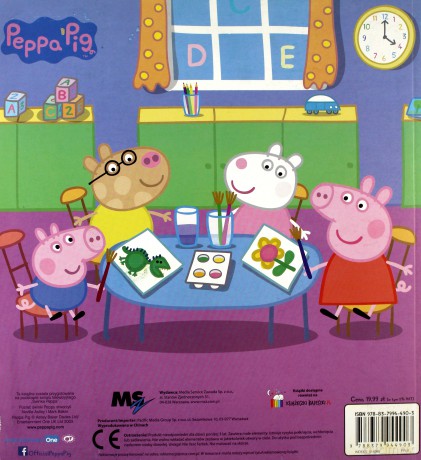 Świnka Peppa. Wesołe kolorowanki + farbki [KSIĄŻKA]