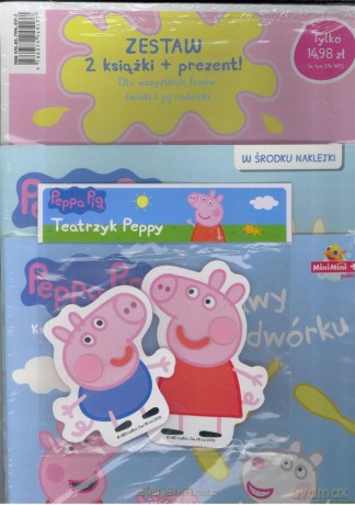 Świnka Peppa. Zestaw 2 książeczek + teatrzyk [KSIĄŻKA]