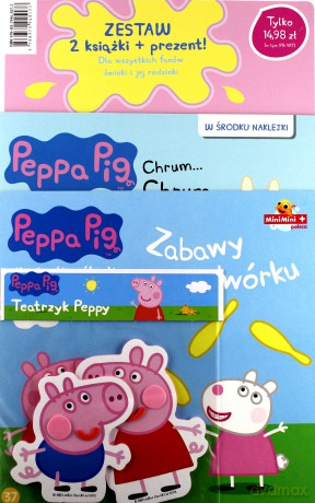 Świnka Peppa. Zestaw 2 książeczek + teatrzyk [KSIĄŻKA]
