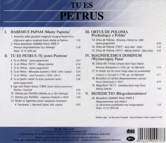 Tu Es Petrus [CD]