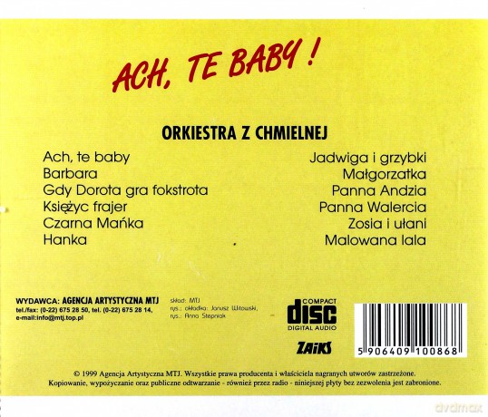 Orkiestra Z Chmielnej: Baby, ach te baby [CD]