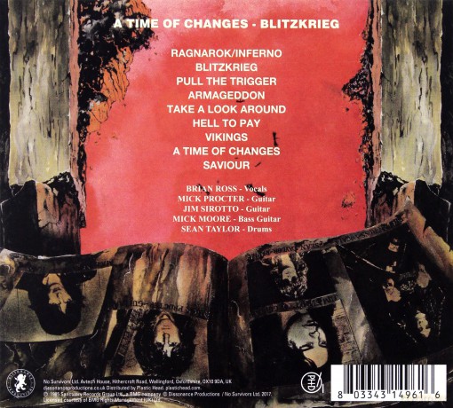 Blitzkrieg: A Time Of Changes (digipack) [CD]