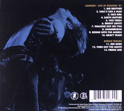 Samson: Live At Reading 81 (digipack) [CD]