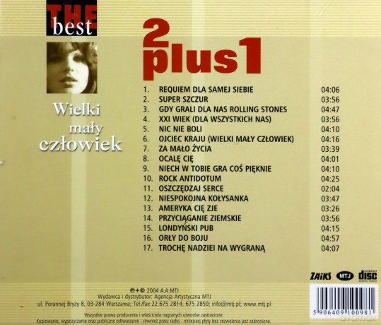 2 Plus 1: The Best - Wielki Mały Człowiek [CD]