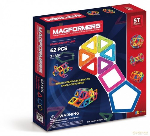 Klocki Magnetyczne 62 el. [KLOCKI]