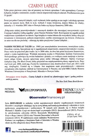 Czarny łabędź - Nassin Nicholas Taleb [KSIĄŻKA]