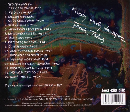 Jacek Telus: Kiedy anioły idą spać [CD]