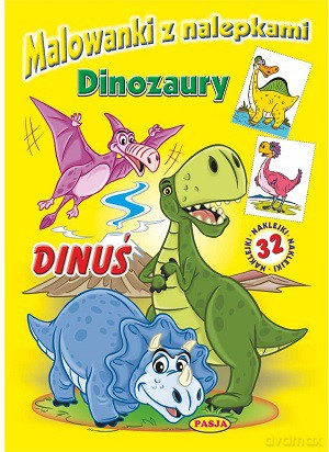 Dinozaury Dinuś. Malowanki z nalepakmi - Ernest Błędowski [KSIĄŻKA]