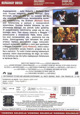 Uciekająca Panna Młoda [DVD]