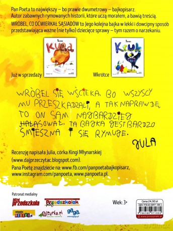 Wróbel co oćwierkał sąsiadów - Pan Poeta [KSIĄŻKA]