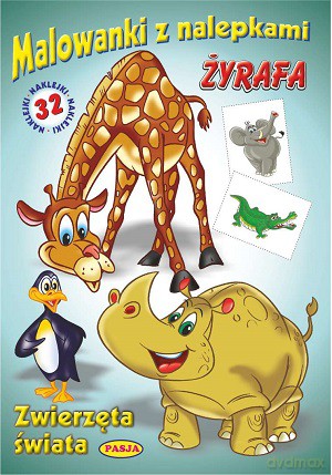 Zwierzęta świata. Żyrafa. Malowanki z nalepkami - Ernest Błędowski [KSIĄŻKA]