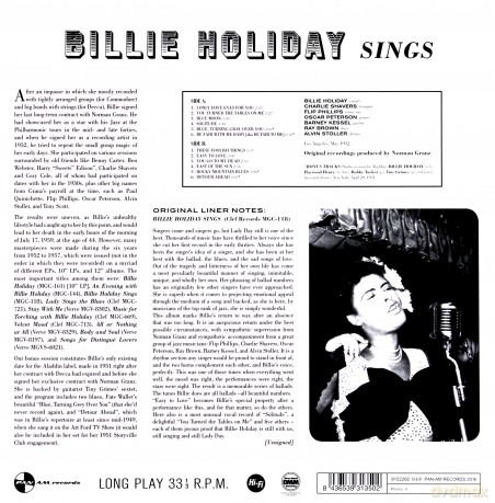 Billie Holiday: Sings + 4 Bonus Tracks [Winyl]